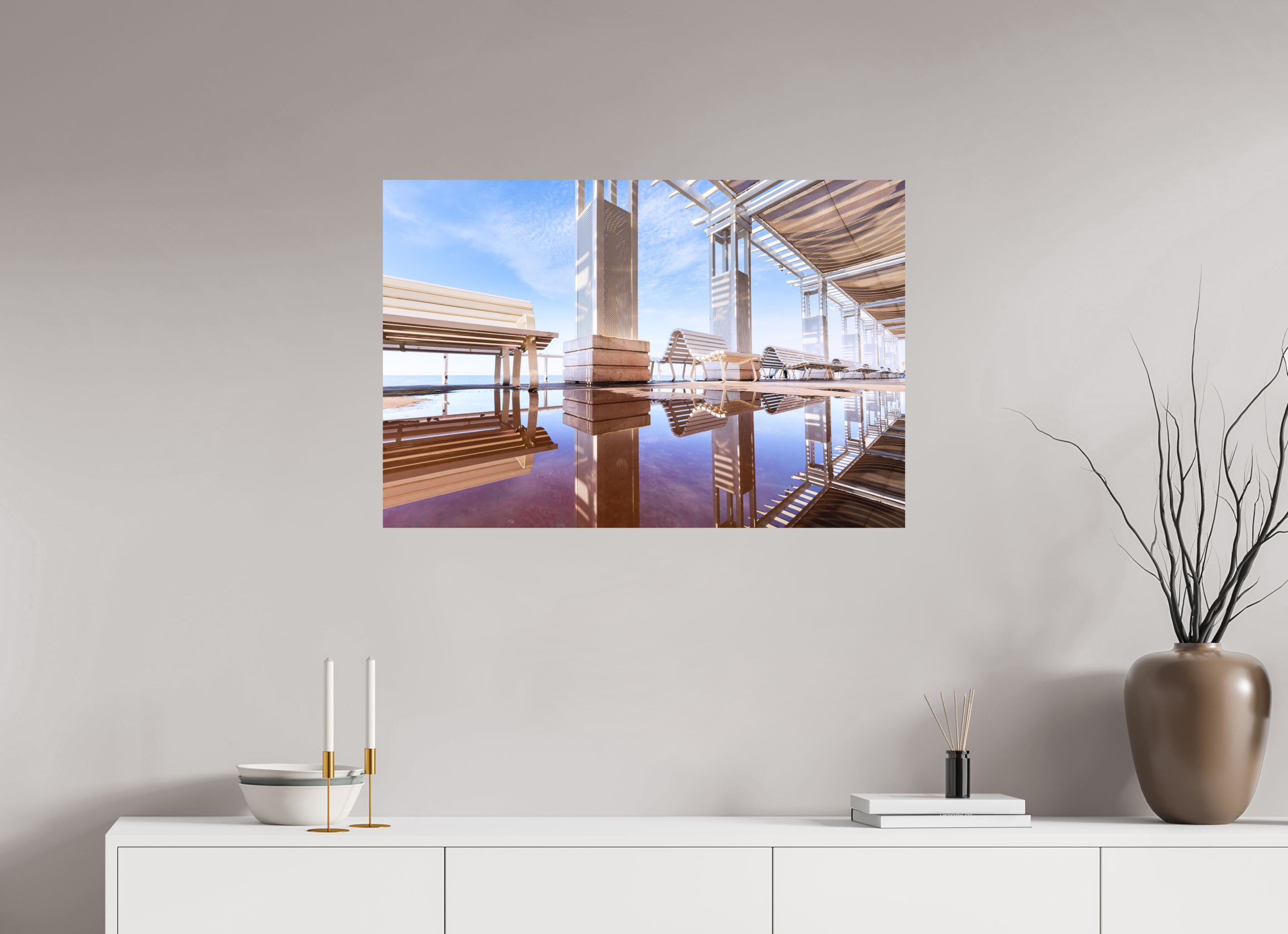 90 x 60 cm, h h Tirage d’art Promenade des Anglais – Nice | Caesa