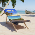 Serviette de plage Nice Côte d’Azur – Imprimé Riviera vintage
