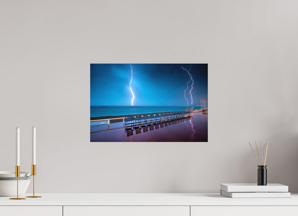 45 x 30 cm, Hahnemühle Photo Rag Bright White Éclairs en mer