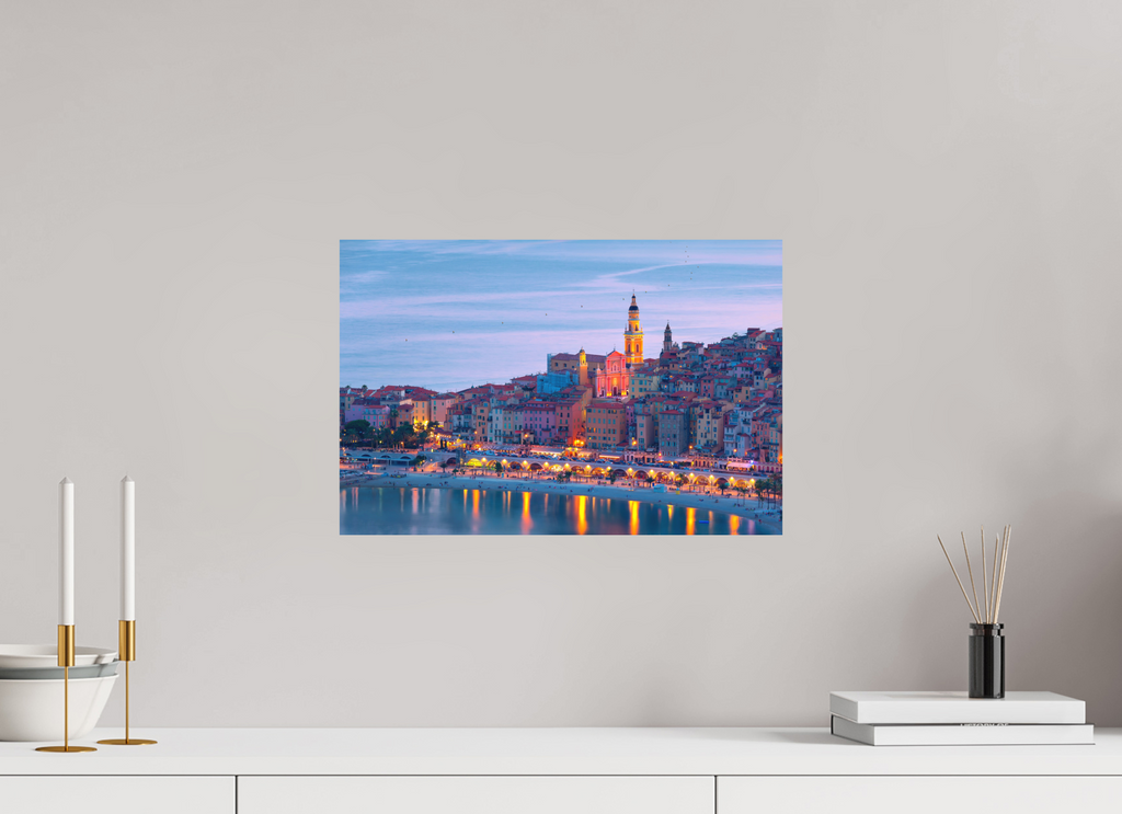 45 x 30 cm, Hahnemühle Photo Rag Bright White Menton sunset