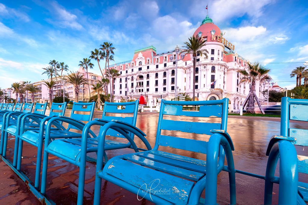 Mug Nice chaises bleues et Negresco Collection Nice par Caesa Picsproduction