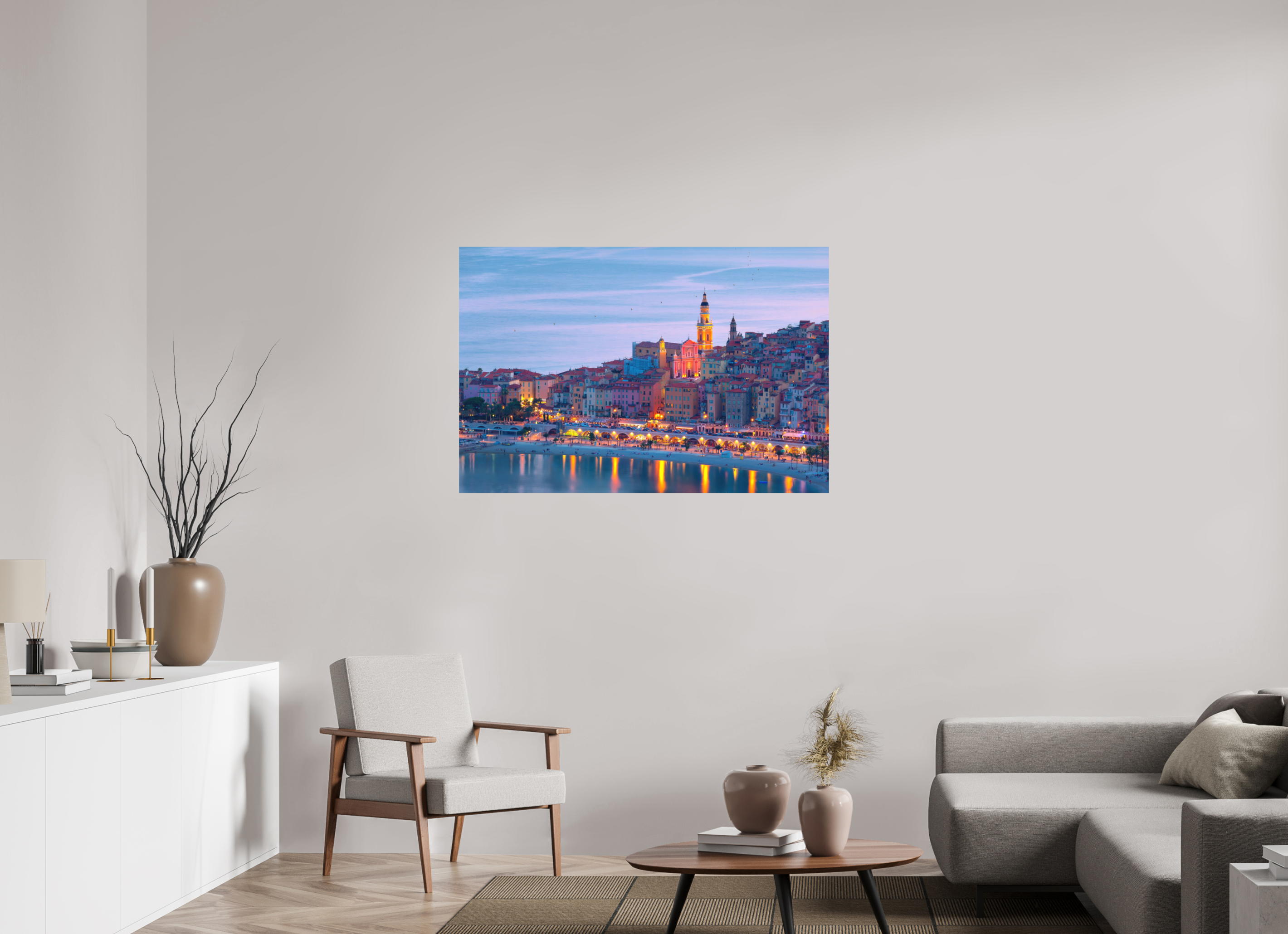 120 x 80 cm, Hahnemühle Photo Rag Bright White Menton sunset