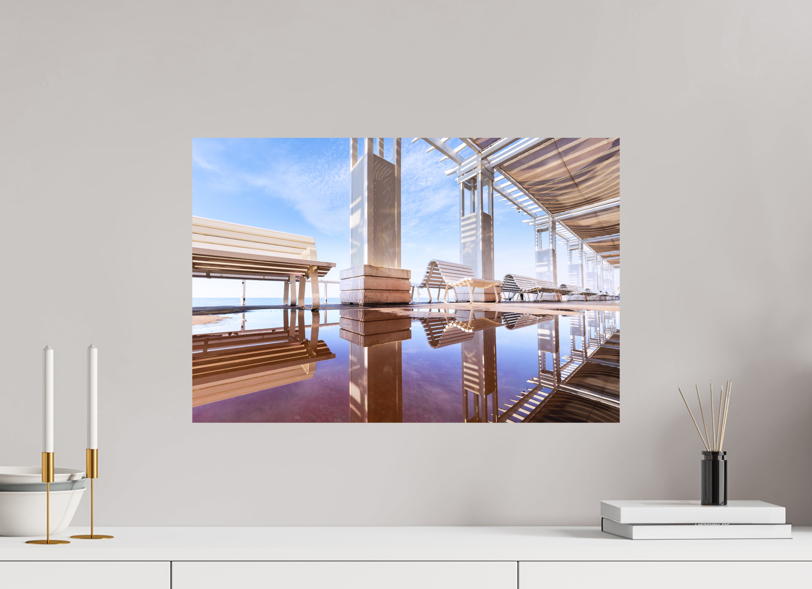 60 x 40 cm, h h Tirage d’art Promenade des Anglais – Nice | Caesa