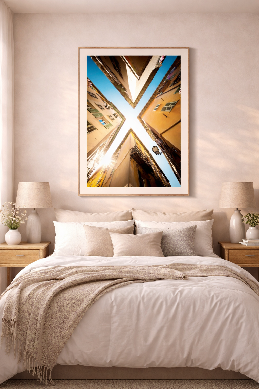 Affiche photo Le X du Vieux Nice | Décoration murale Côte d’Azur